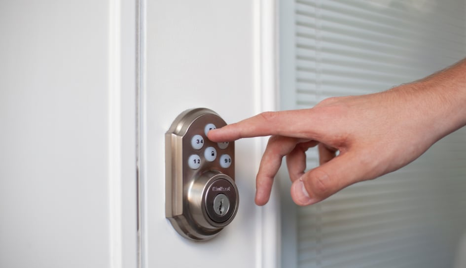 ADT smartlock on a Cedar Rapids home